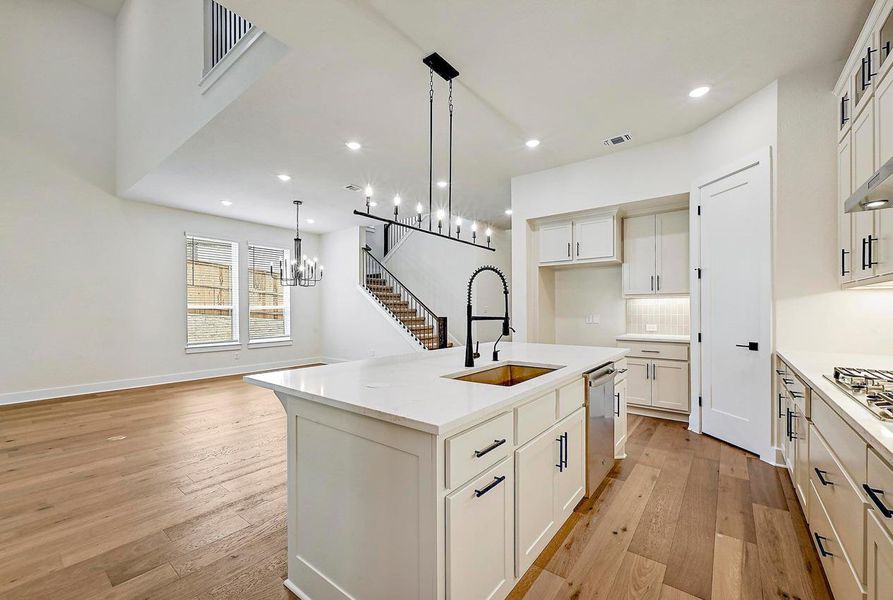 Furnished interior view inside a new home in Parkside On The River: 50ft. lots, Georgetown (Image 7). Furnished interior view inside a new home in Parkside On The River: 50ft. lots, Georgetown (Image 7).