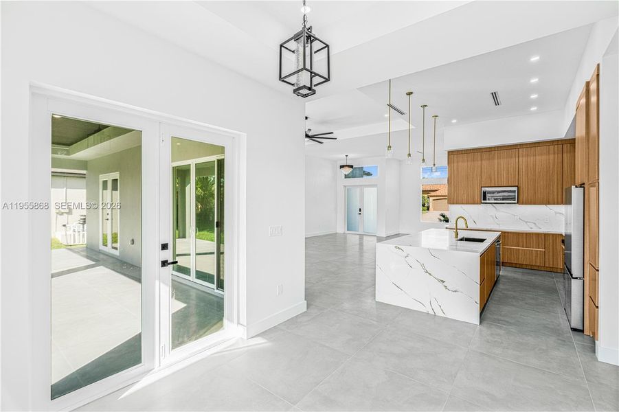 Furnished interior view inside a new home in , Cape Coral (Image 14). Furnished interior view inside a new home in , Cape Coral (Image 14).