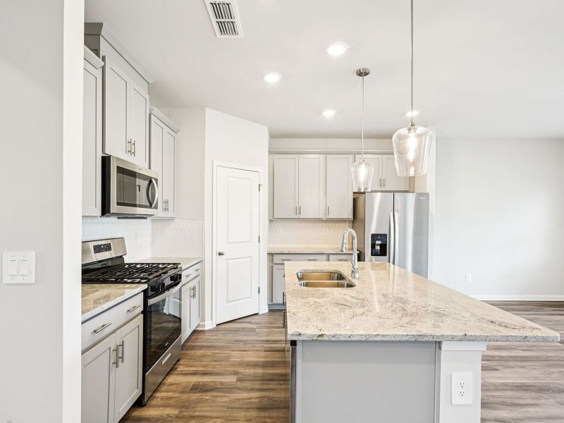 Furnished interior view inside a new home in Creekside at Oxford Park, Fairburn (Image 5).