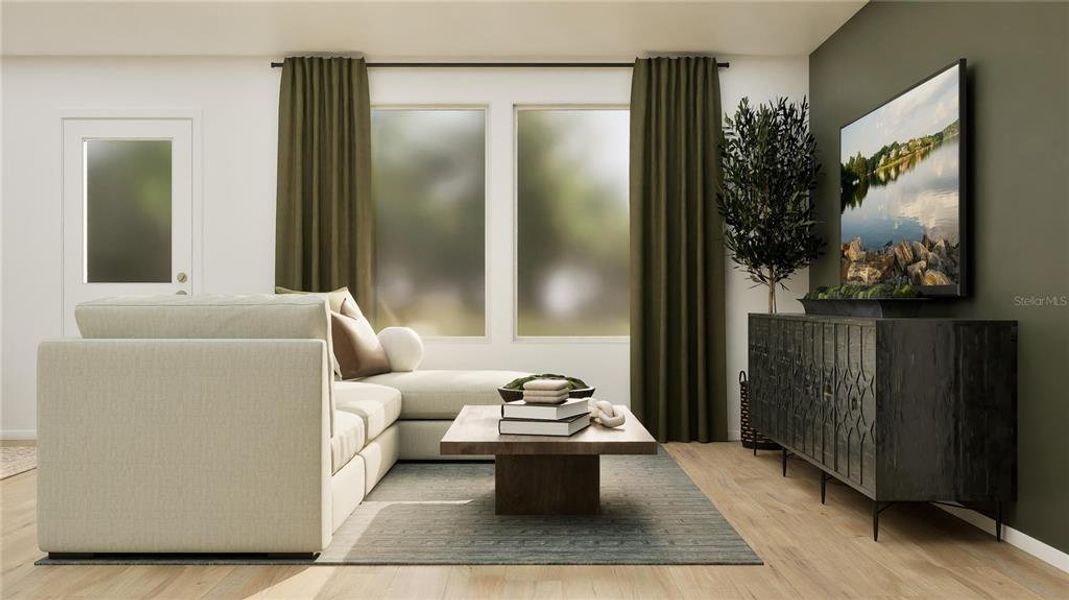Furnished interior view inside a new home in Crosswinds, Haines City (Image 4).
