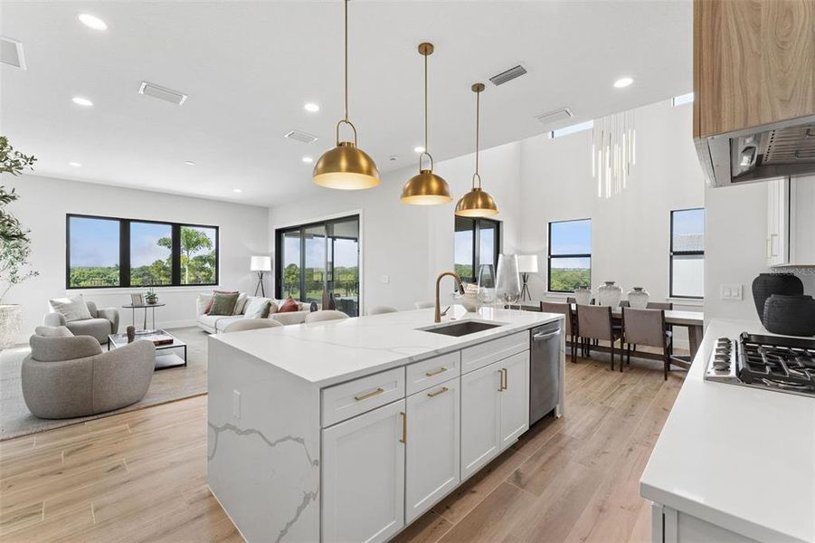 Furnished interior view inside a new home in Bella Collina, Montverde (Image 7).