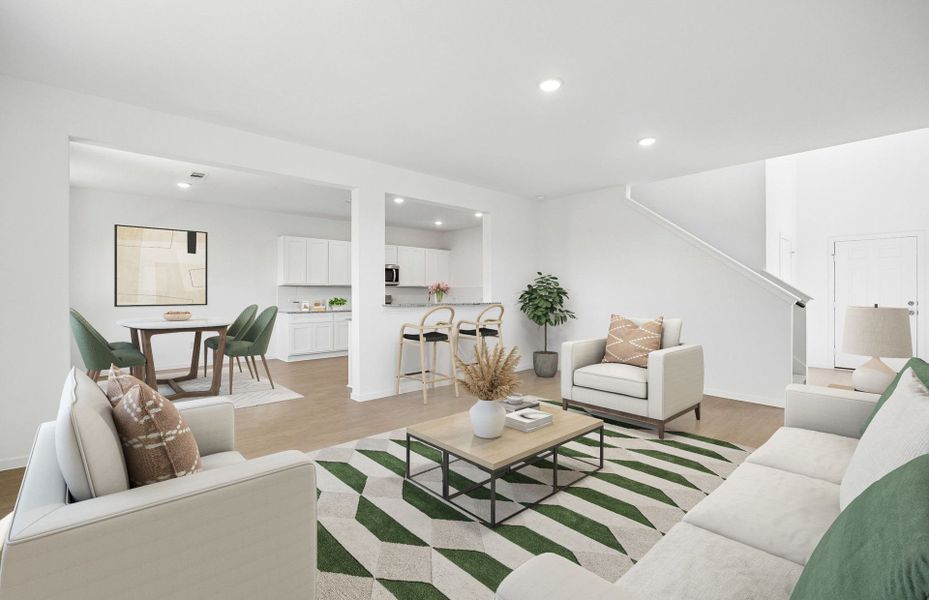 Furnished interior view inside a new home in Montgomery Bend, Montgomery (Image 14).