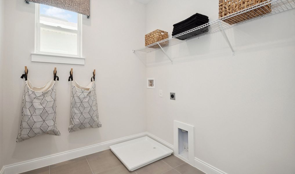 Convenient laundry room