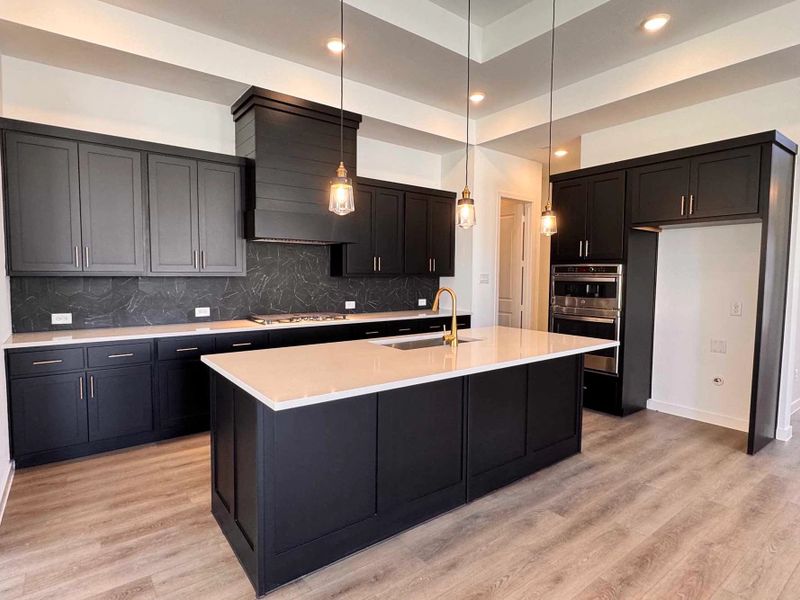 Kitchen Construction Progress featuring the Noir Collection