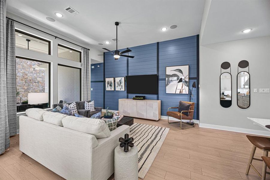 Furnished interior view inside a new home in Highwoods, Fort Worth (Image 12). Furnished interior view inside a new home in Highwoods, Fort Worth (Image 12).