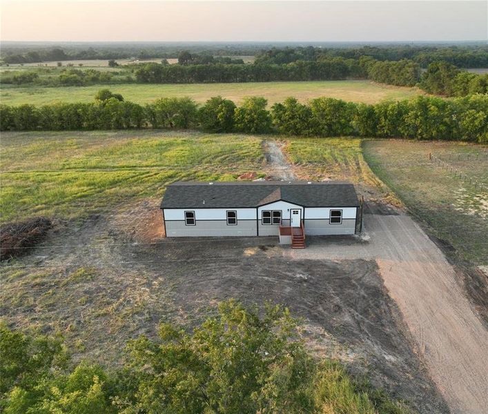 Bird's eye view featuring a rural view