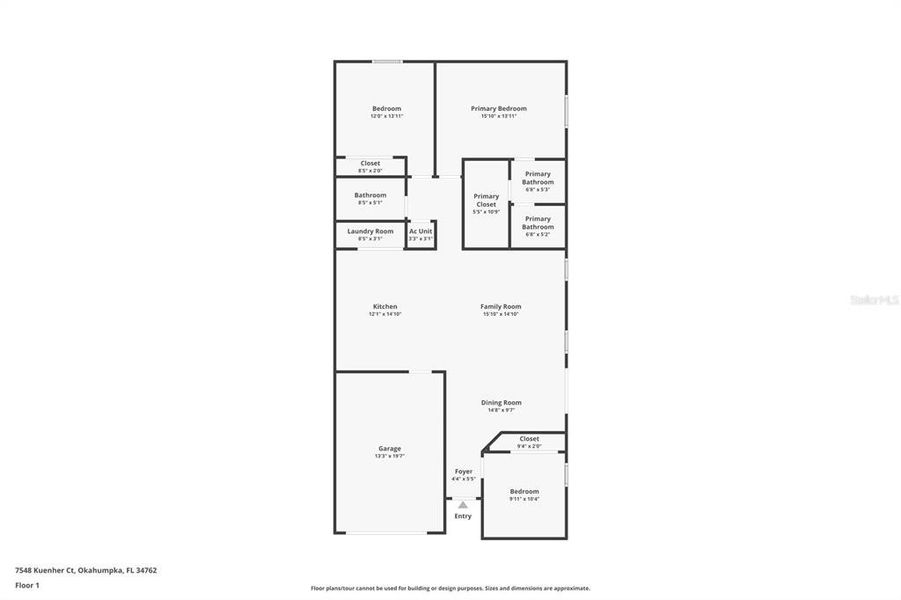2D floor plan layout of this home in , The Villages, FL (Image 5). 2D floor plan layout of this home in , The Villages, FL (Image 5).