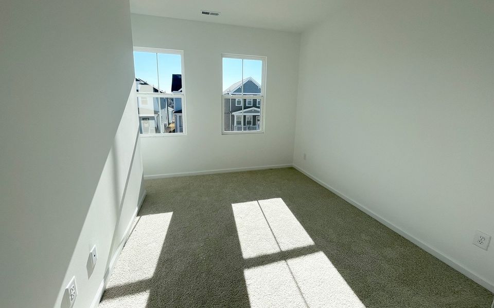 Spacious, unfurnished interior of a new home in Townhomes at Wendell Falls, Wendell (Image 16).