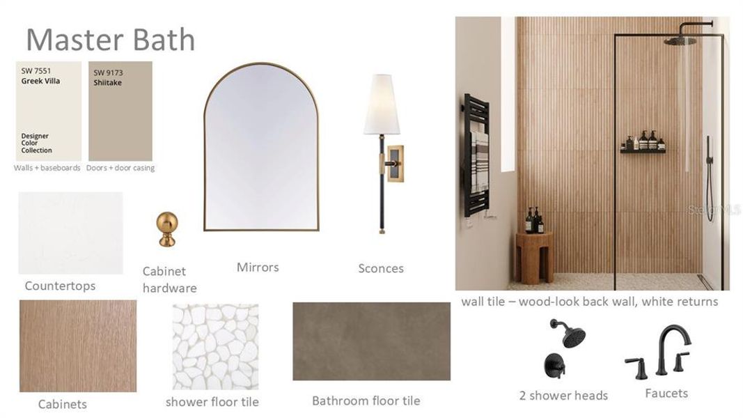 Master bath selections & inspo