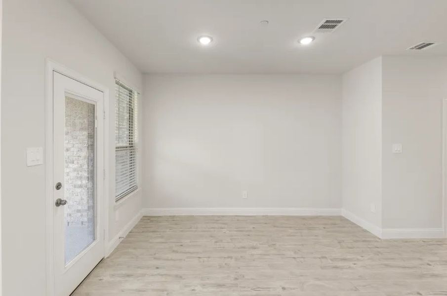 Front exterior of a new home in Sereno Oaks at Buckner Terrace, Dallas, TX, highlighting curb appeal (Image 24).