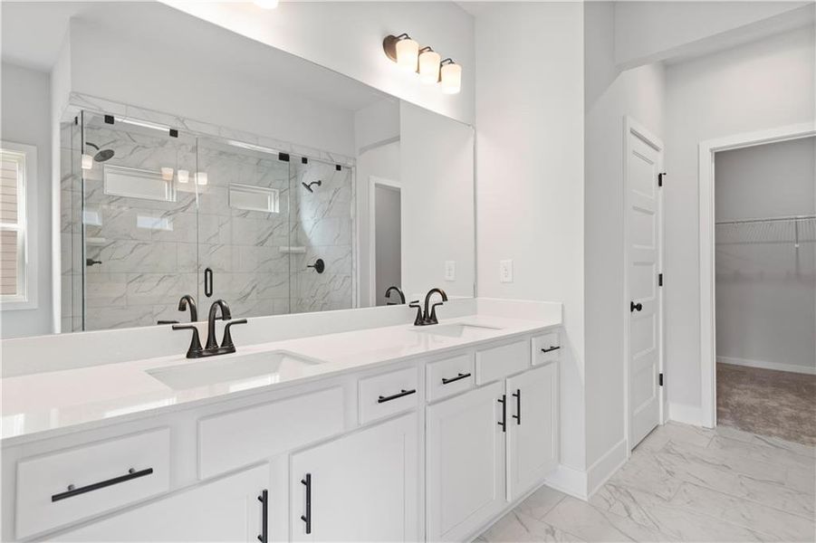 Furnished interior view inside a new home in Rosewood Lake Preserve, Hoschton (Image 10).