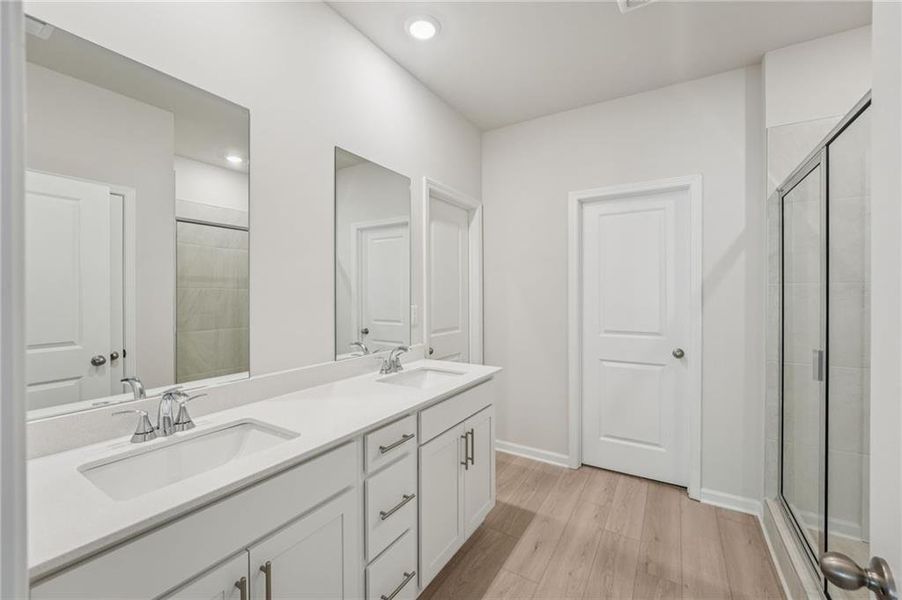 Furnished interior view inside a new home in Westmont Preserve, Powder Springs (Image 7).