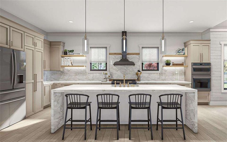 Furnished interior view inside a new home in , Marietta (Image 9).