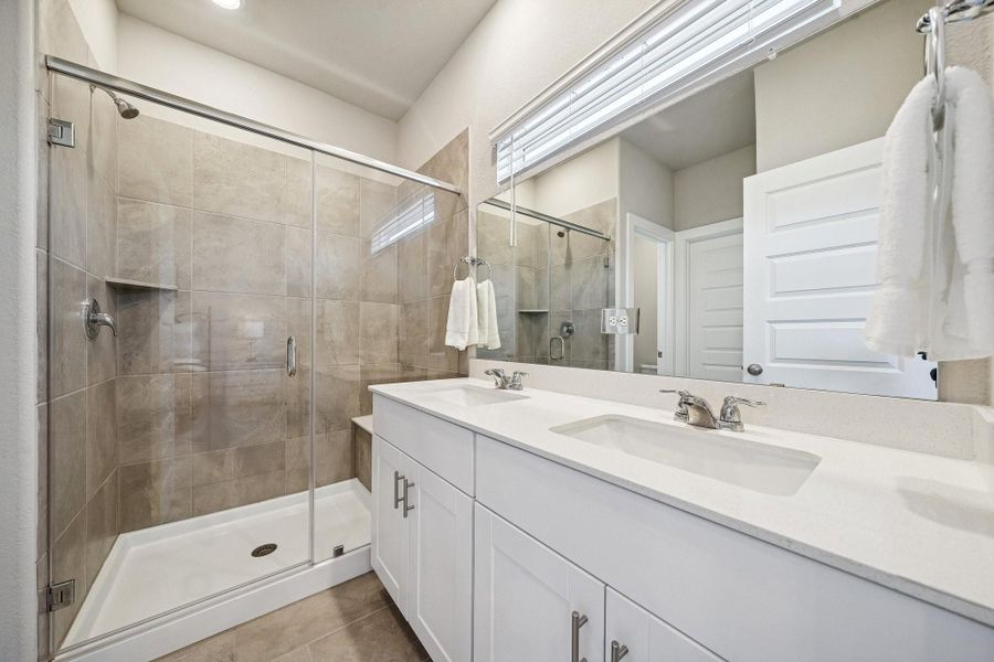 Furnished interior view inside a new home in Spring Brook Village - City Series, Houston (Image 15).