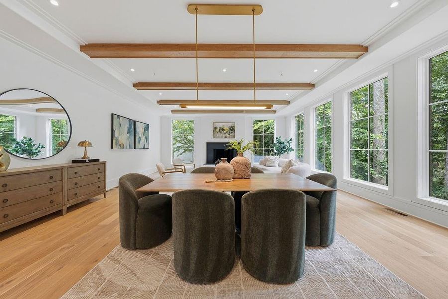 Furnished interior view inside a new home in , Atlanta (Image 56).