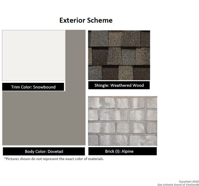 Sample of building materials used in homes in Hickory Ridge, Elmendorf (Image 4). Sample of building materials used in homes in Hickory Ridge, Elmendorf (Image 4).