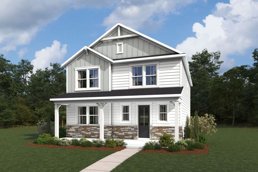 Representative exterior photo of a completed home built from the Winthrop by Mattamy Homes in Bratton Pointe, Rock Hill, SC (Image 2). Representative exterior photo of a completed home built from the Winthrop by Mattamy Homes in Bratton Pointe, Rock Hill, SC (Image 2).