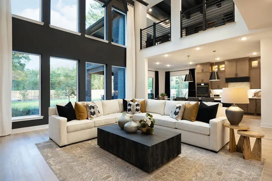 Representative furnished interior of a home built from the Sabine 3972 by J. Patrick Homes in Colton, Montgomery (Image 11).