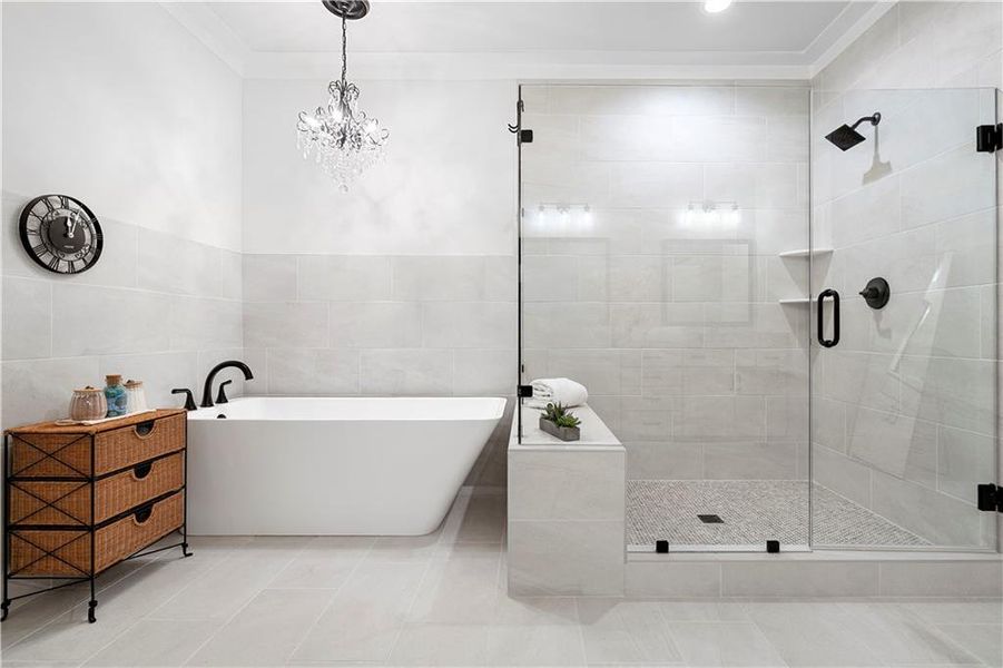 Furnished interior view inside a new home in , Monroe (Image 10).