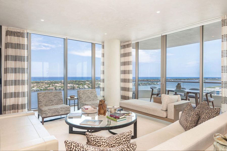 Furnished interior view inside a new home in , West Palm Beach (Image 45).