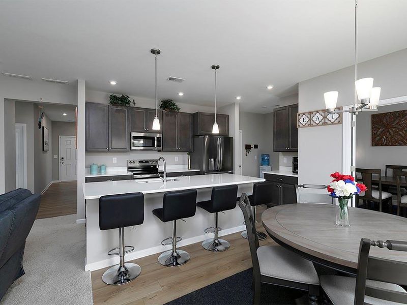 Furnished interior view inside a new home in , Dallas (Image 9). Furnished interior view inside a new home in , Dallas (Image 9).