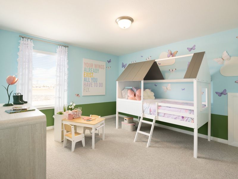 Furnished interior view inside a new home in Prairie Winds - Boulevard Collection, Hutto (Image 12).