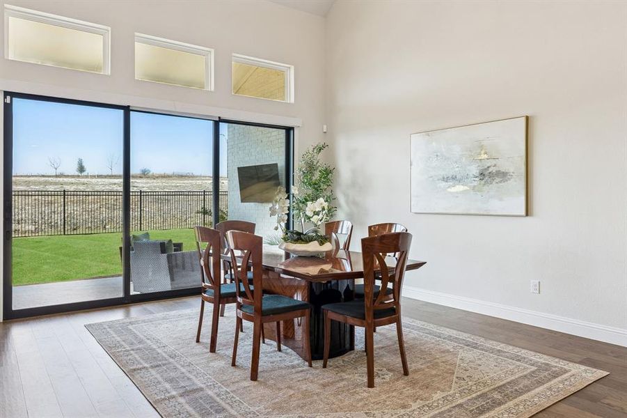 Furnished interior view inside a new home in Walsh Ranch 70', Fort Worth (Image 14). Furnished interior view inside a new home in Walsh Ranch 70', Fort Worth (Image 14).