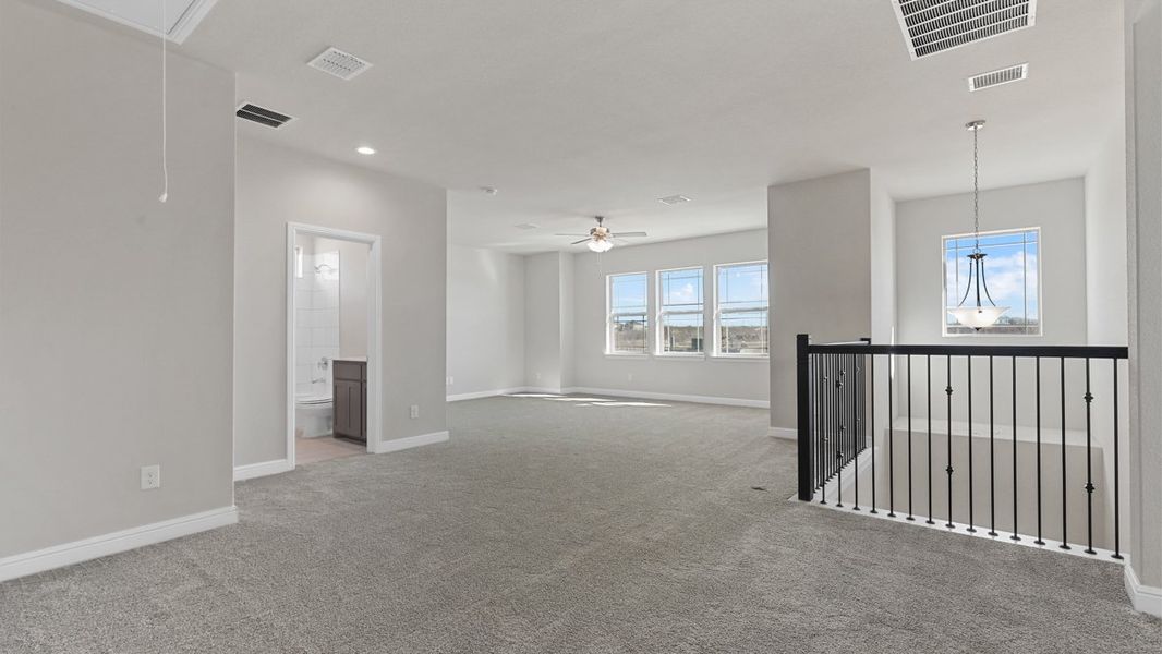Spacious, unfurnished interior of a new home in Treeline, Justin (Image 28).