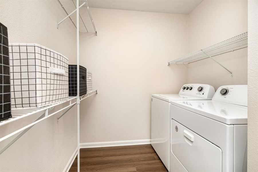 11' Laundry Room with Washer/Dryer included 11' Laundry Room with Washer/Dryer included