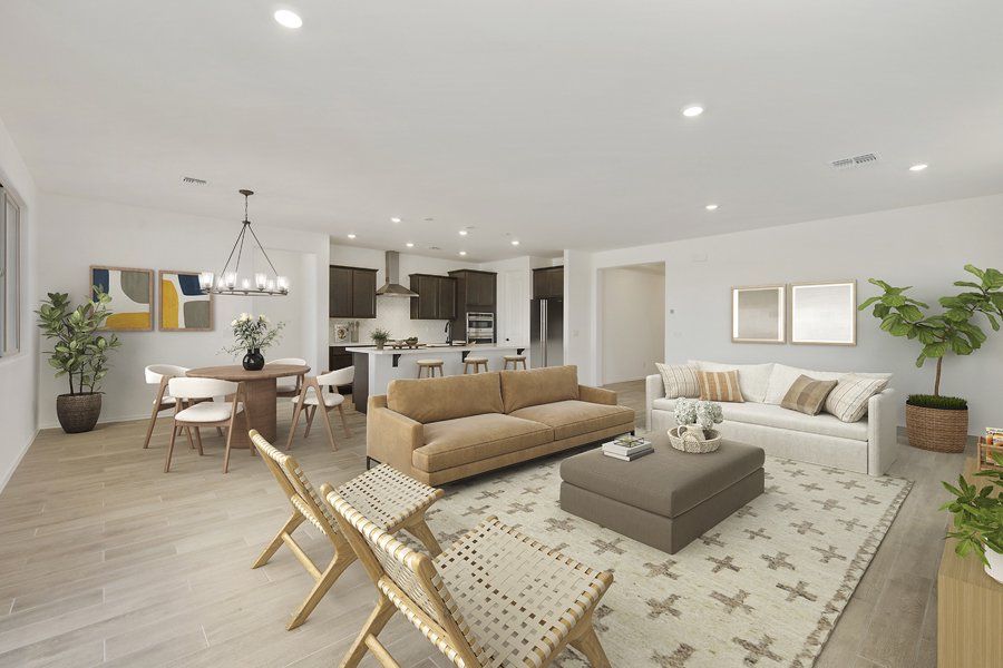 Furnished interior view inside a new home in Windrose V, Waddell (Image 4).
