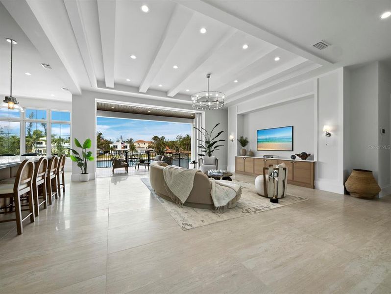 Furnished interior view inside a new home in , Sarasota (Image 52).