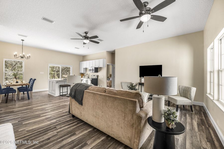 Furnished interior view inside a new home in , Keystone Heights (Image 7).