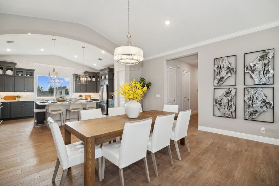 Dining area near kitchen