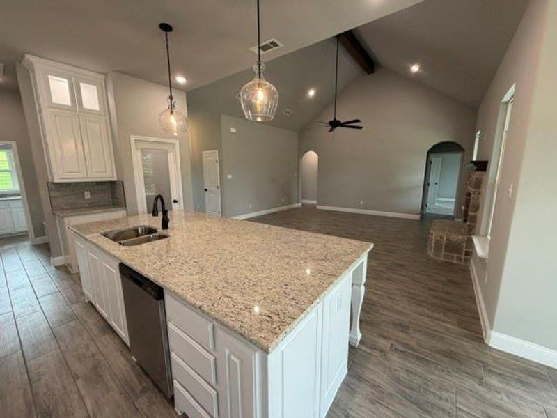 Furnished interior view inside a new home in , Azle (Image 6).