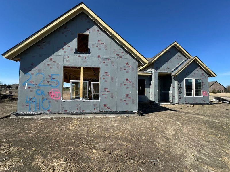 In-progress construction of a new home in Fannin Ranch, Leonard, TX (Image 4).