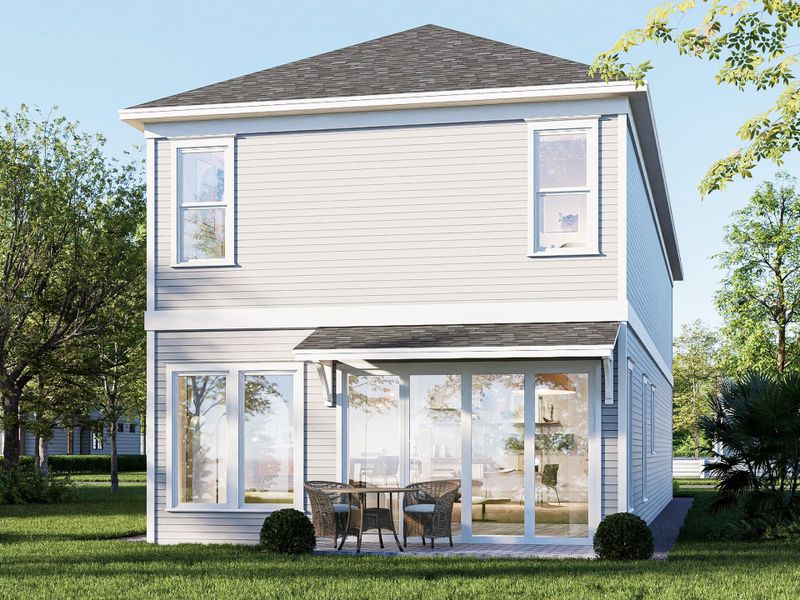 A backyard built for everyday living. Bright, open, and made to enjoy—welcome to a perfect outdoor retreat. Image shown is an artist’s rendering; final colors and selections may vary. Please see the New Home Consultant for details. A backyard built for everyday living. Bright, open, and made to enjoy—welcome to a perfect outdoor retreat. Image shown is an artist’s rendering; final colors and selections may vary. Please see the New Home Consultant for details.