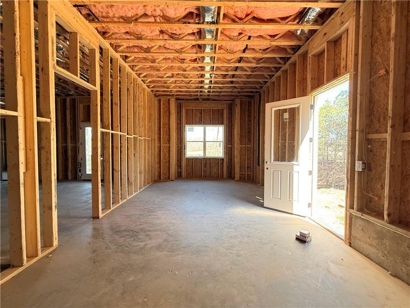 In-progress construction of a new home in , Flowery Branch, GA (Image 46).