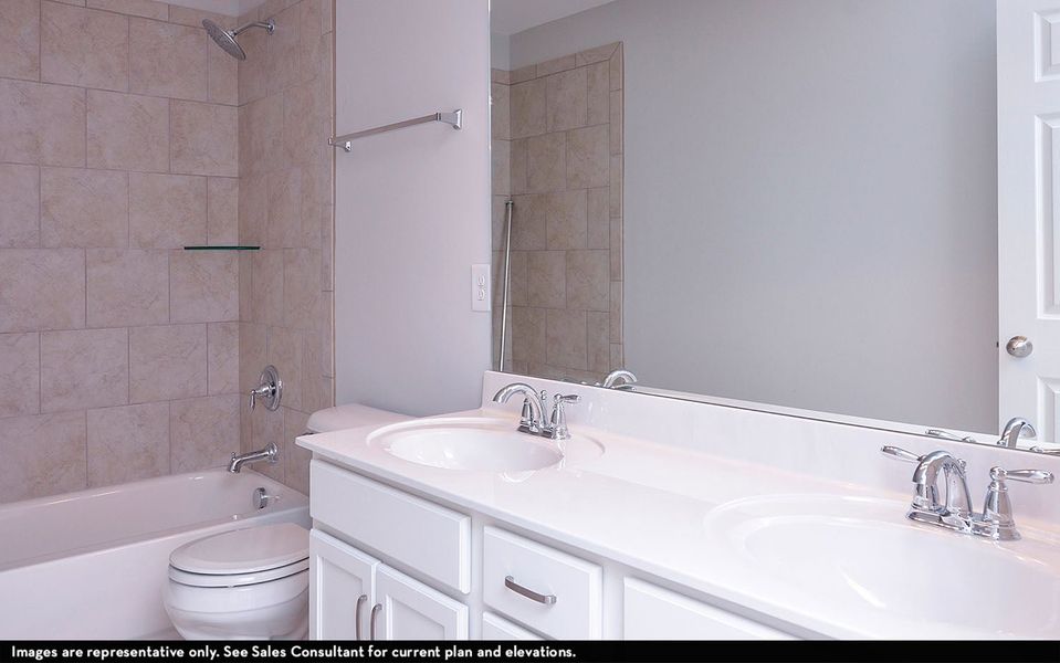 Furnished interior view inside a new home in Aden Woods, Nashville (Image 8).