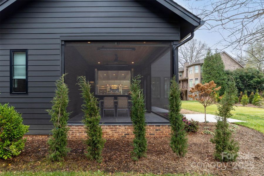 Exterior details and patio area of a home in , Charlotte (Image 32). Exterior details and patio area of a home in , Charlotte (Image 32).