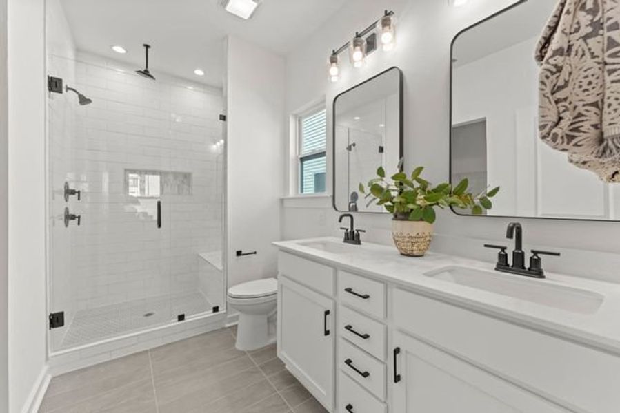 Representative furnished interior of a home built from the Bayside by True Homes in Harpers Landing, Walkertown (Image 10).