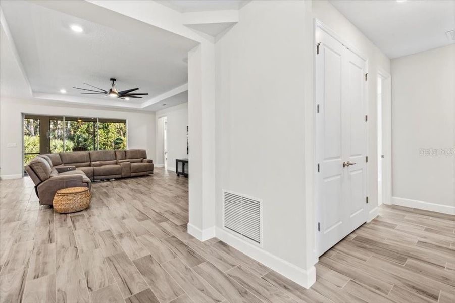 Spacious, unfurnished interior of a new home in Windchase at Halifax Plantation, Ormond Beach (Image 24). Spacious, unfurnished interior of a new home in Windchase at Halifax Plantation, Ormond Beach (Image 24).