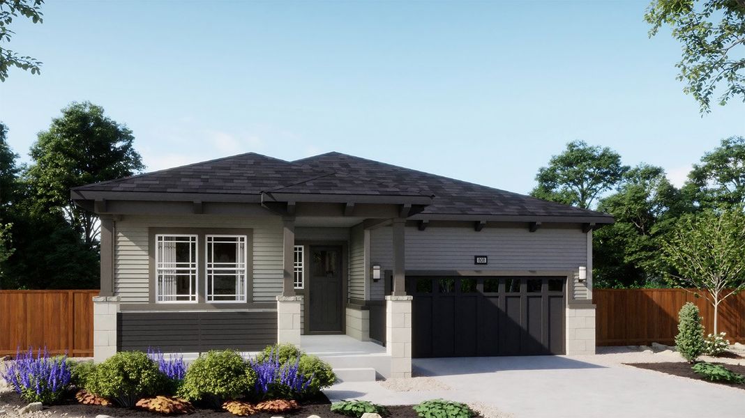 Representative exterior photo of a completed home built from the 4001 by Risewell Homes in The Manors Collection at Golden Overlook, Golden, CO (Image 2). Representative exterior photo of a completed home built from the 4001 by Risewell Homes in The Manors Collection at Golden Overlook, Golden, CO (Image 2).