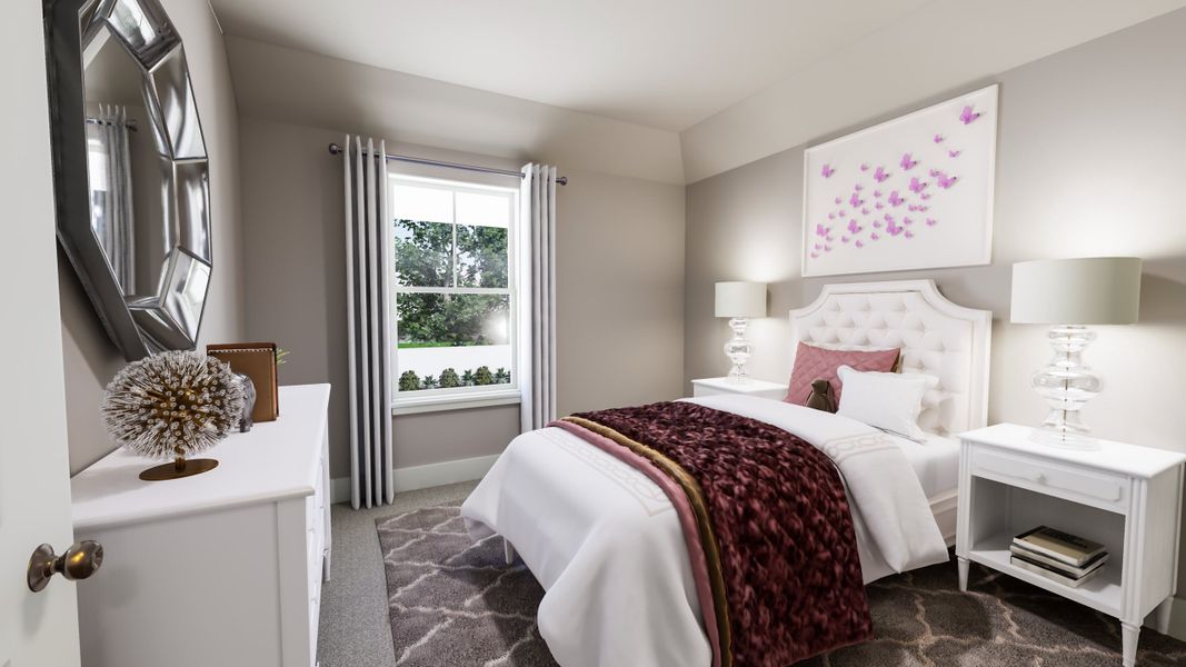 Representative furnished interior of a home built from the Dylan by Tri Pointe Homes in Somerset Park, Rockwall (Image 12).