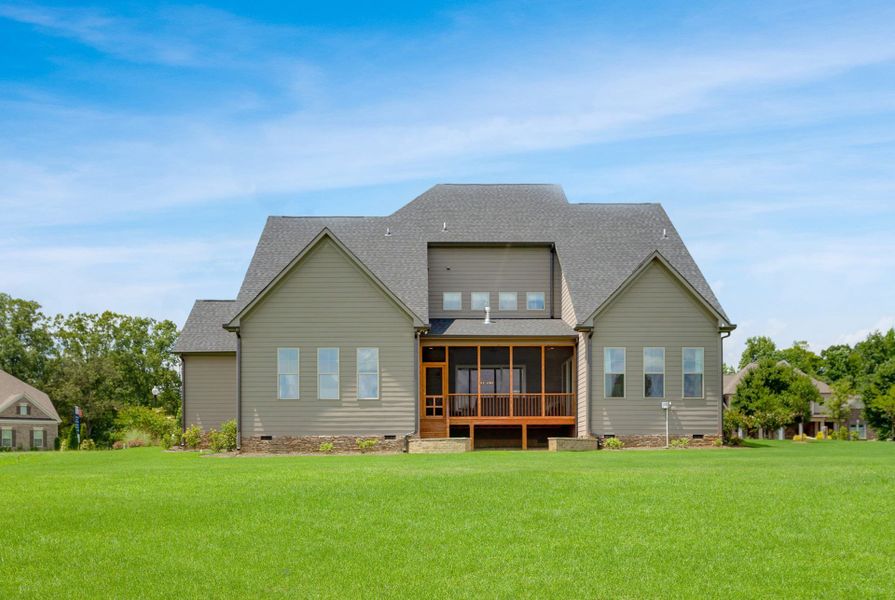 38 Crawford by HHHunt Homes European Rear Elevation