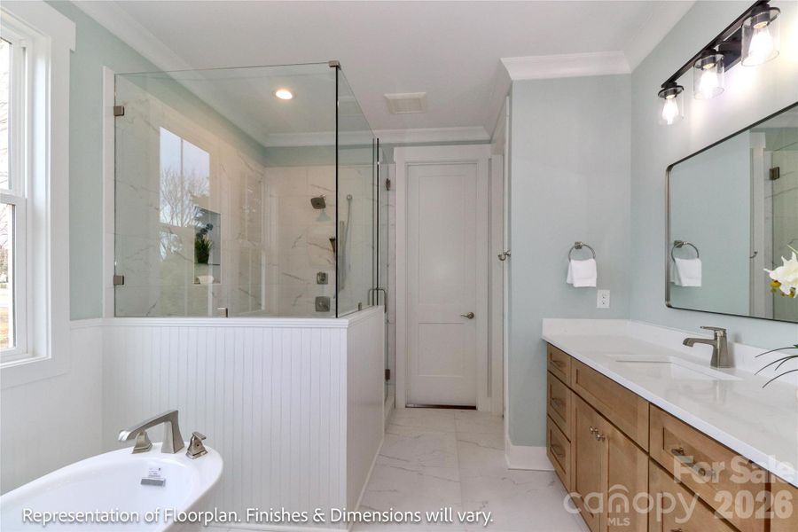 Furnished interior view inside a new home in , Mooresville (Image 25).