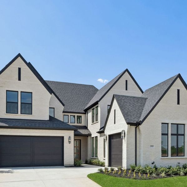 Front exterior of a new home in The Parks at Wilson Creek, Celina, TX, highlighting curb appeal (Image 29).