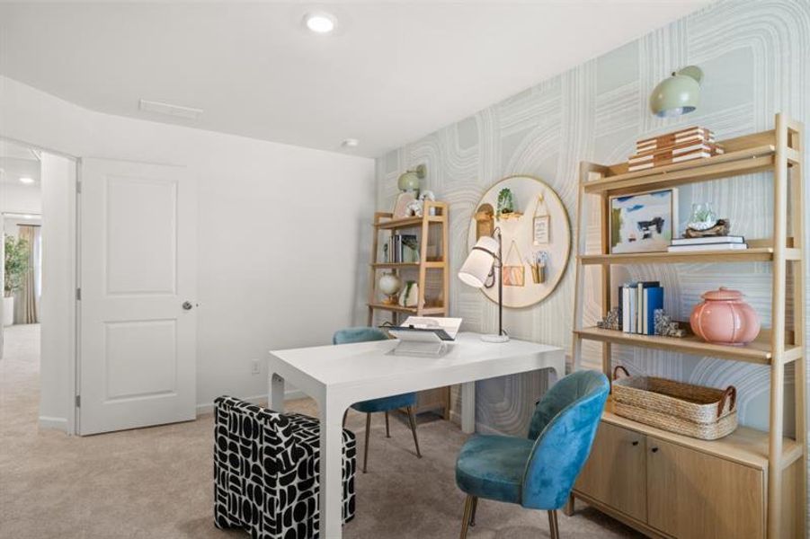 Furnished interior view inside a new home in Towns at Ivy Creek, Buford (Image 7).