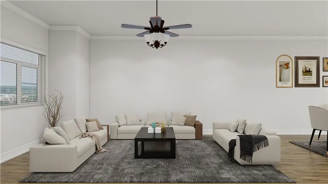 Furnished interior view inside a new home in , Cumming (Image 27).