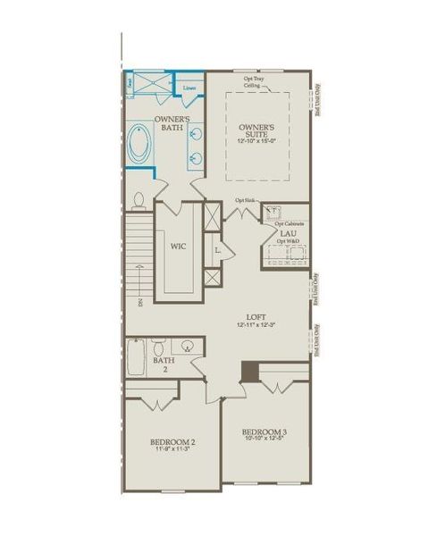 2D floor plan layout of this home in Adler Springs, Powder Springs, GA (Image 4).
