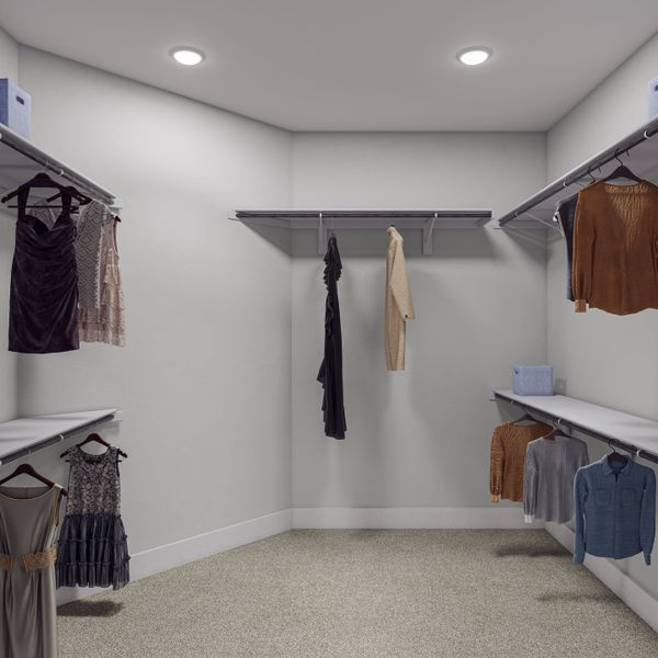 Representative furnished interior of a home built from the Seville by Tri Pointe Homes in Woodson’s Reserve, Spring (Image 4).